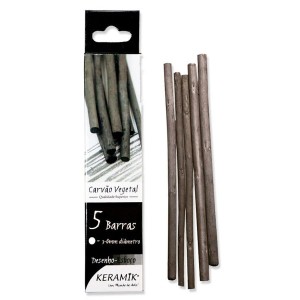 Carvão Vegetal 3-6mm Diâmetro - 5 unidades - Keramik
