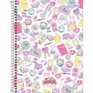 Caderno 1 Matéria Universitário Espiral Jolie Classic - Tilibra