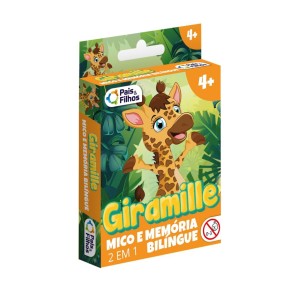Jogo da Memória e Mico Bilíngue 2 em 1 - Giramille - Pais & Filhos
