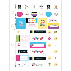 Refil Caderno Argolado Colegial Happy 80 Folhas - Tilibra