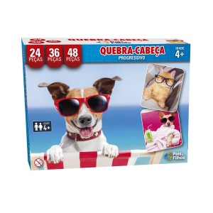 Quebra-cabeça Progressivo Pets - Pais & Filhos