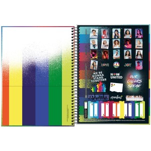Caderno 10 Matérias Universitário Espiral Now United - Tilibra