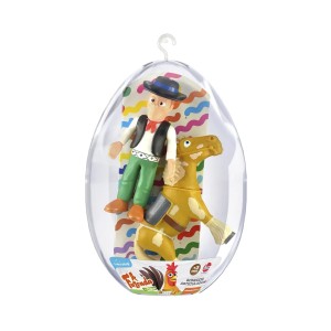 Bonecos Zenon e Percherón no Ovo Grande - Lider Brinquedos
