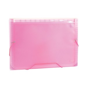 Pasta Sanfonada A4 Com 12 Divisórias Rosa Line - DAC