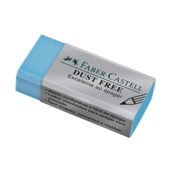 Borracha Dust Free Colors Azul - Faber-Castell