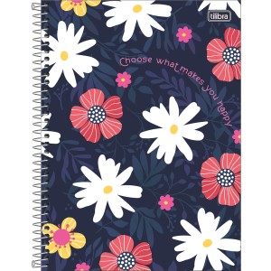 Caderno 1 Matéria Universitário Espiral Charme - Tilibra