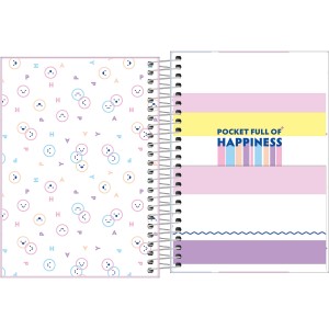 Agenda Espiral Diária 14 x 20 cm Happy 2024 - Tilibra