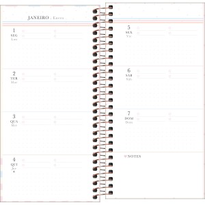 Agenda Planner Espiral 11,9 x 24 cm Soho 90g 2024 - Tilibra