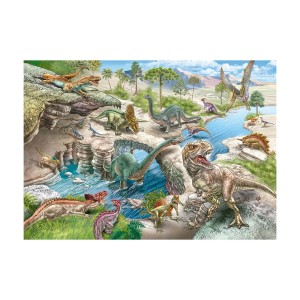 Quebra-cabeça Puzzle Gigante 48 peças Dinossauros - Grow