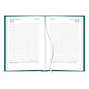 Agenda Costurada Diária Rubi Lilás 11,2 x 16,6 cm - Redoma