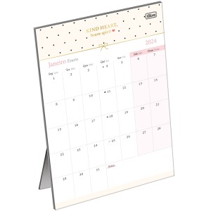 Calendário de Mesa Planner 13,8 x 19 cm West Village 2024 - Tilibra